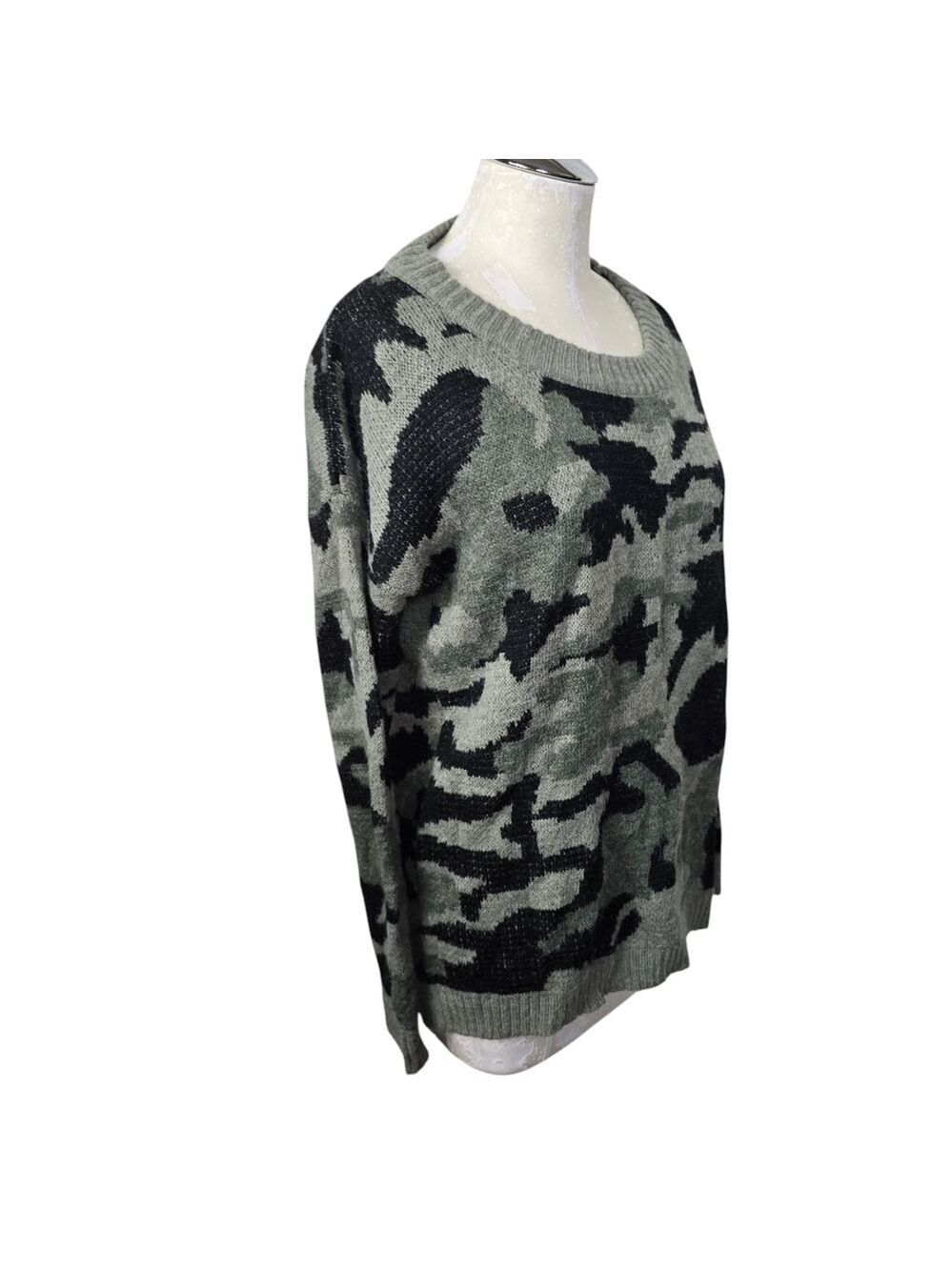 Katsumi Black Green Camo Sweater M - Picture 2 of 7